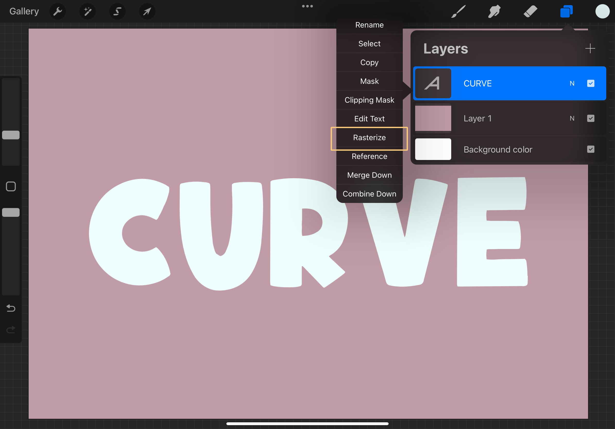 How To Curve Text in Procreate - 🖌️ Procreate.courses